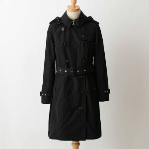 バーバリー BURBERRY レディース トレンチコート ブラック KENSINGTON 80335201 W20:GBTM A1189 BLACK【英国】