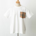 バーバリー BURBERRY レディース Tシャツ ホワイト CARRICK CHK 80433861 PKT:113839 A1464 WHITE【英国】