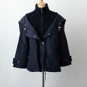 バーバリー BURBERRY レディース ジャケット コールブルー NOTTER [リブニット ウールパネル] 80542111 108809 B1488 COAL BLUE【英国】【mkd_20】