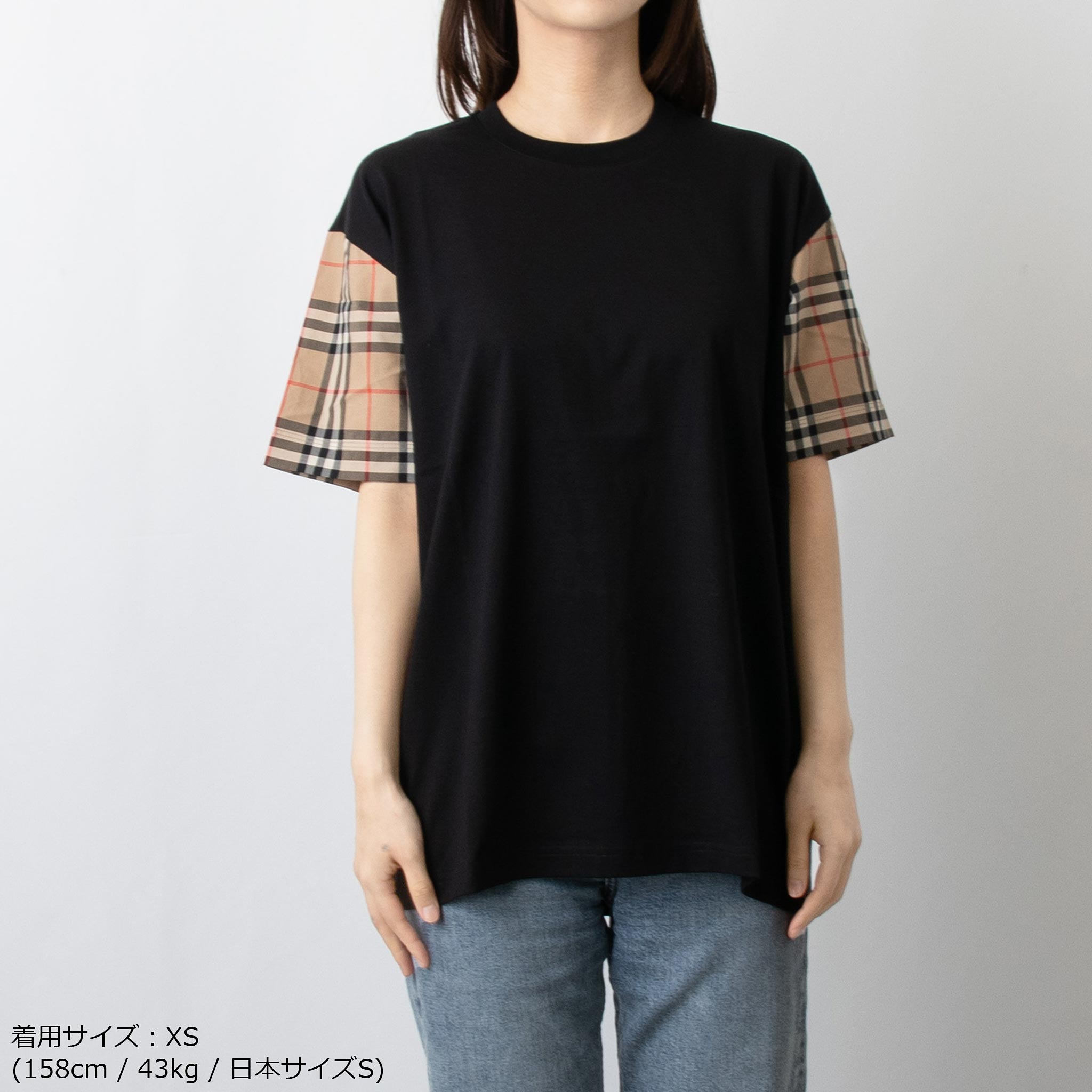 バーバリー BURBERRY レディース 半袖Tシャツ CARRICK CHK SLV:121048 英国ブランド chgardens-10055917 ChelseaGardensUK サンプル画像2