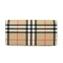 バーバリー BURBERRY 財布 メンズ 長財布（小銭入れ付き） アーカイブベージュ CAVENDISH コンチネンタルウォレット 80656401 DFC:137956 (80579521 DFC:137956 / 80496041 DFC:132403) A7026 ARCHIVE BEIGE【英国】