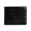 バーバリー BURBERRY 財布 メンズ 二つ折り財布 ブラック ID WALLET 80548481 ESM:133239 A1189 BLACK【英国】