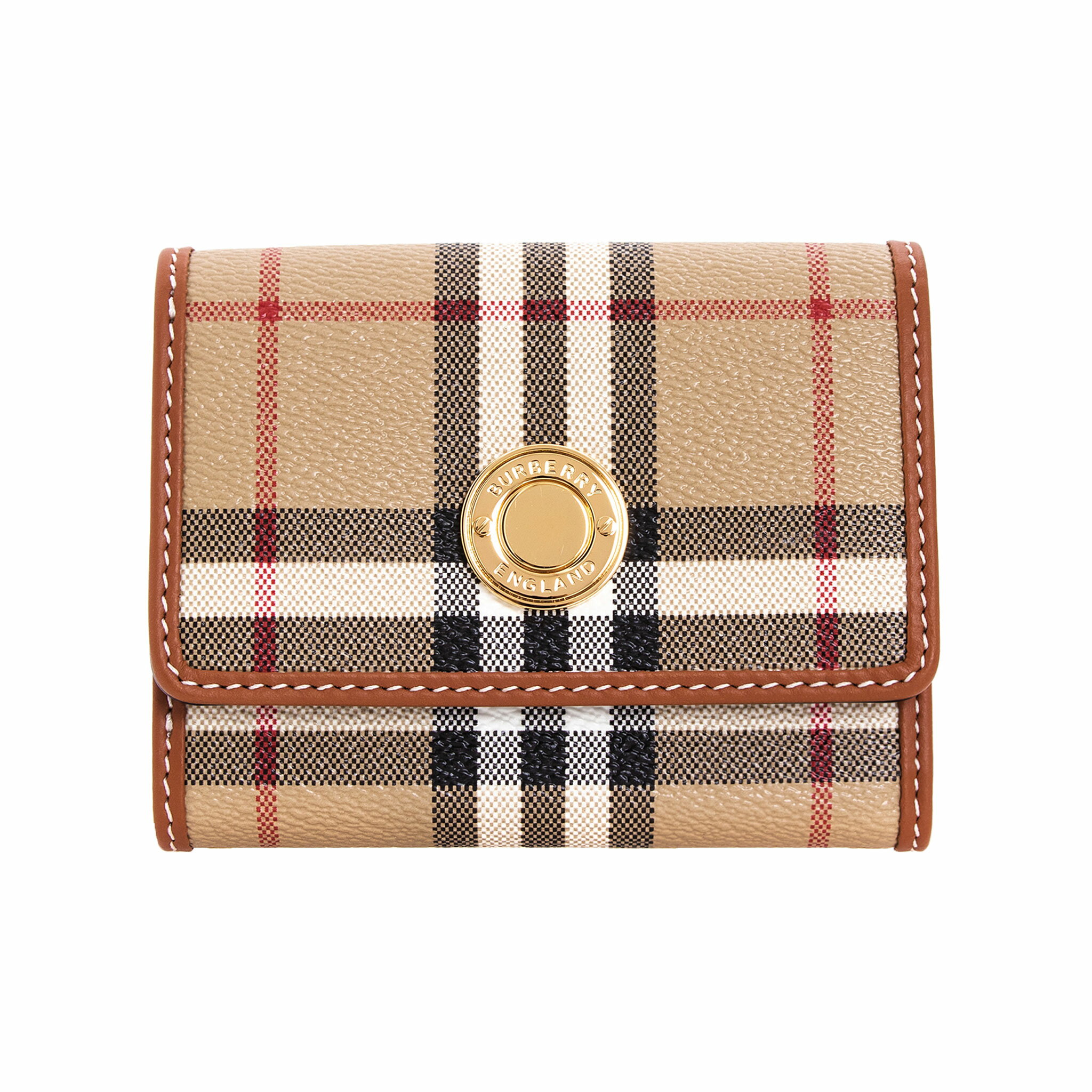 バーバリー BURBERRY 財布 レディース 三つ折り財布 LANCASTER チェック スモール フォールディングウォレット 80704151 DFC:143231 A7026 ARCHIVE BEIGE【ミニ財布】【英国】【2024SS】