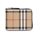 バーバリー バーバリー BURBERRY 財布 メンズ ラウンドファスナー二つ折り財布（小銭入れ付き） DANIELS [チェック ラウンドジップウォレット] 80710811 DFC:143231 A7026 ARCHIVE BEIGE【英国】