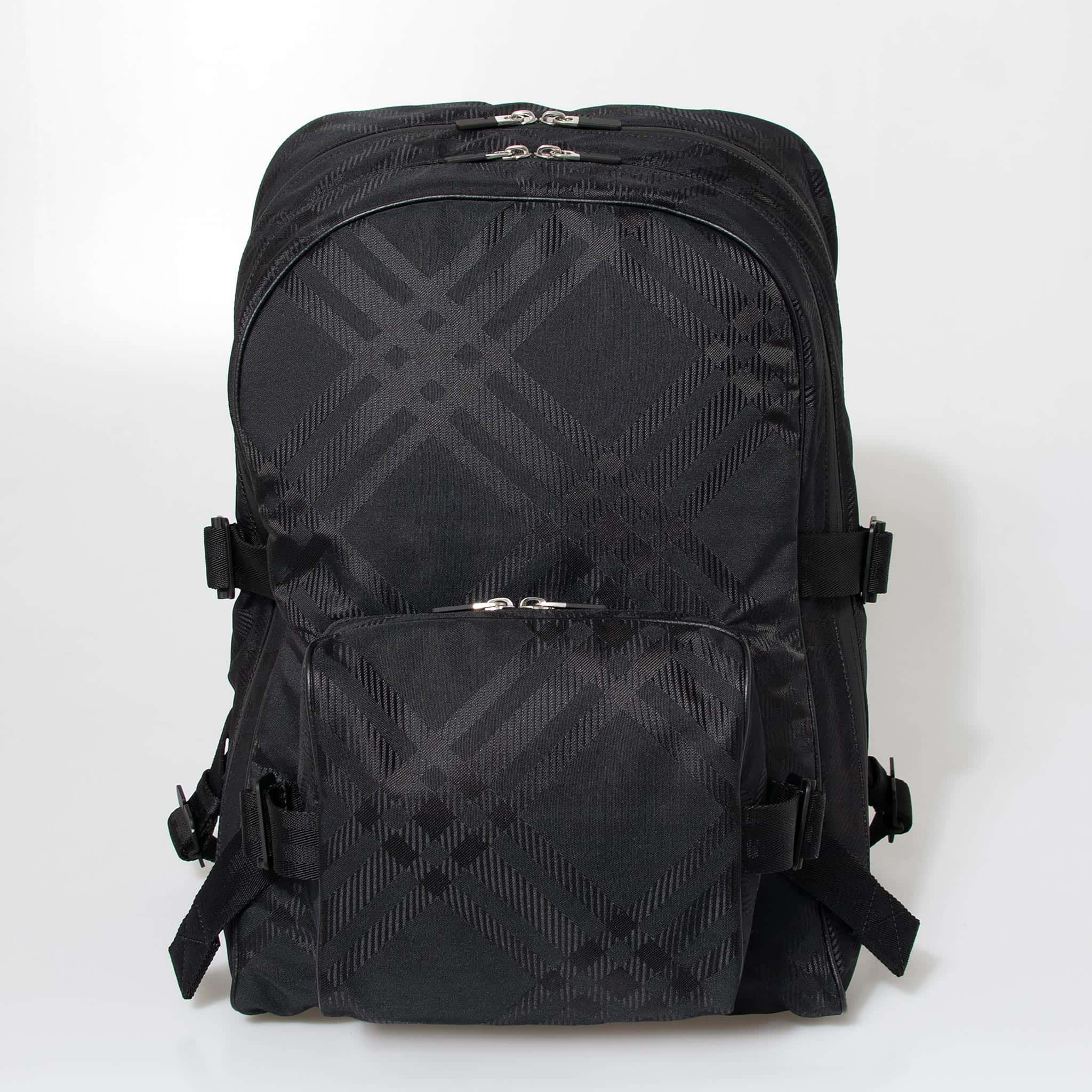 バーバリー BURBERRY バッグ メンズ バックパック（リュック） ブラック BACKPACK [チェックジャカード バックパック] 80808401 NJ2:15..