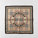 バーバリー BURBERRY シルクスカーフ 45X45 HERTG STP BRDR [チェック シルク スカーフ] 80531831 BRDR:124810【英国】【2024SS】