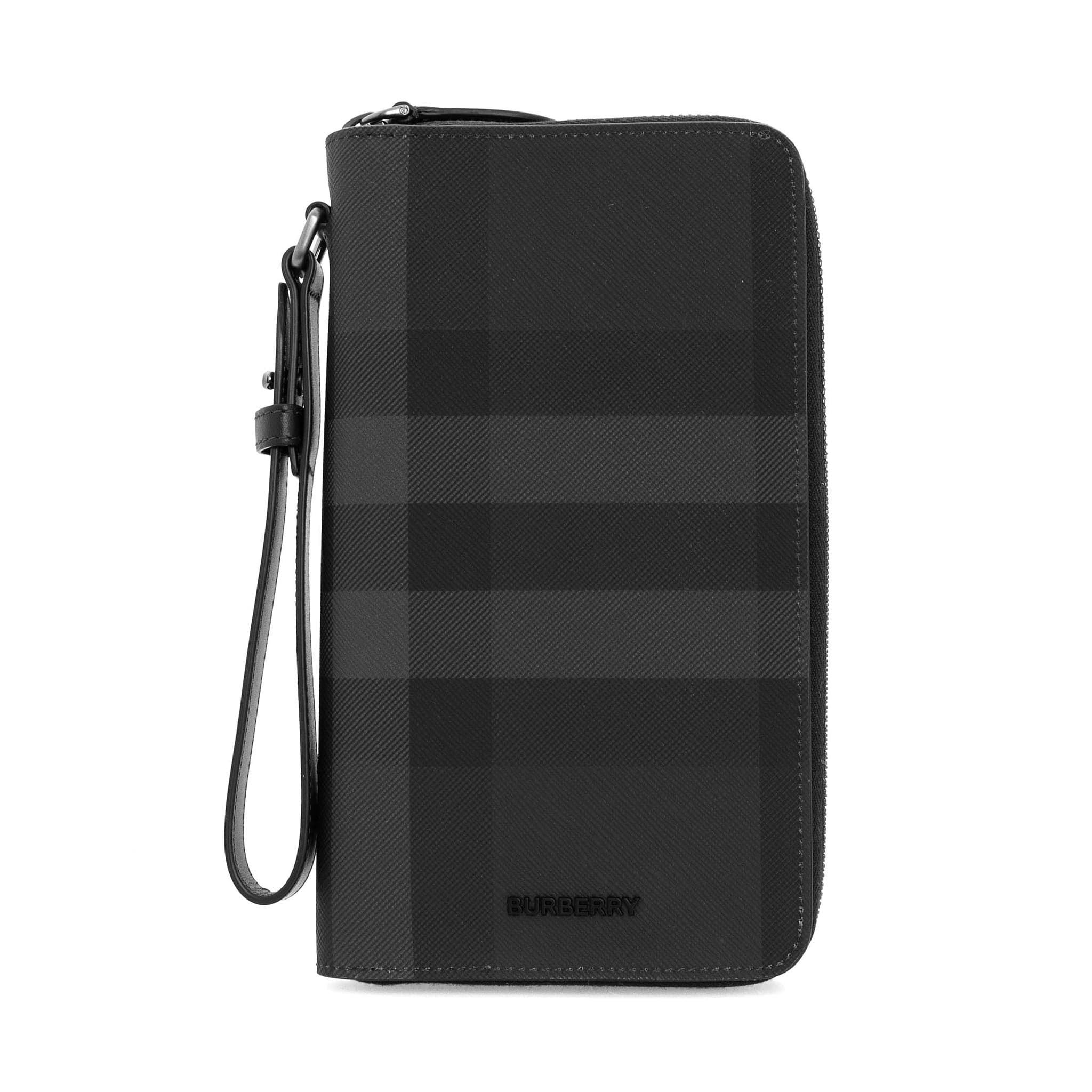 バーバリー BURBERRY 財布 メンズ ラウンドファスナー長財布 TRAVEL WALLET [トラベルウォレット] 80668391 BRT:141900 A1208 CHARCOAL【英国】