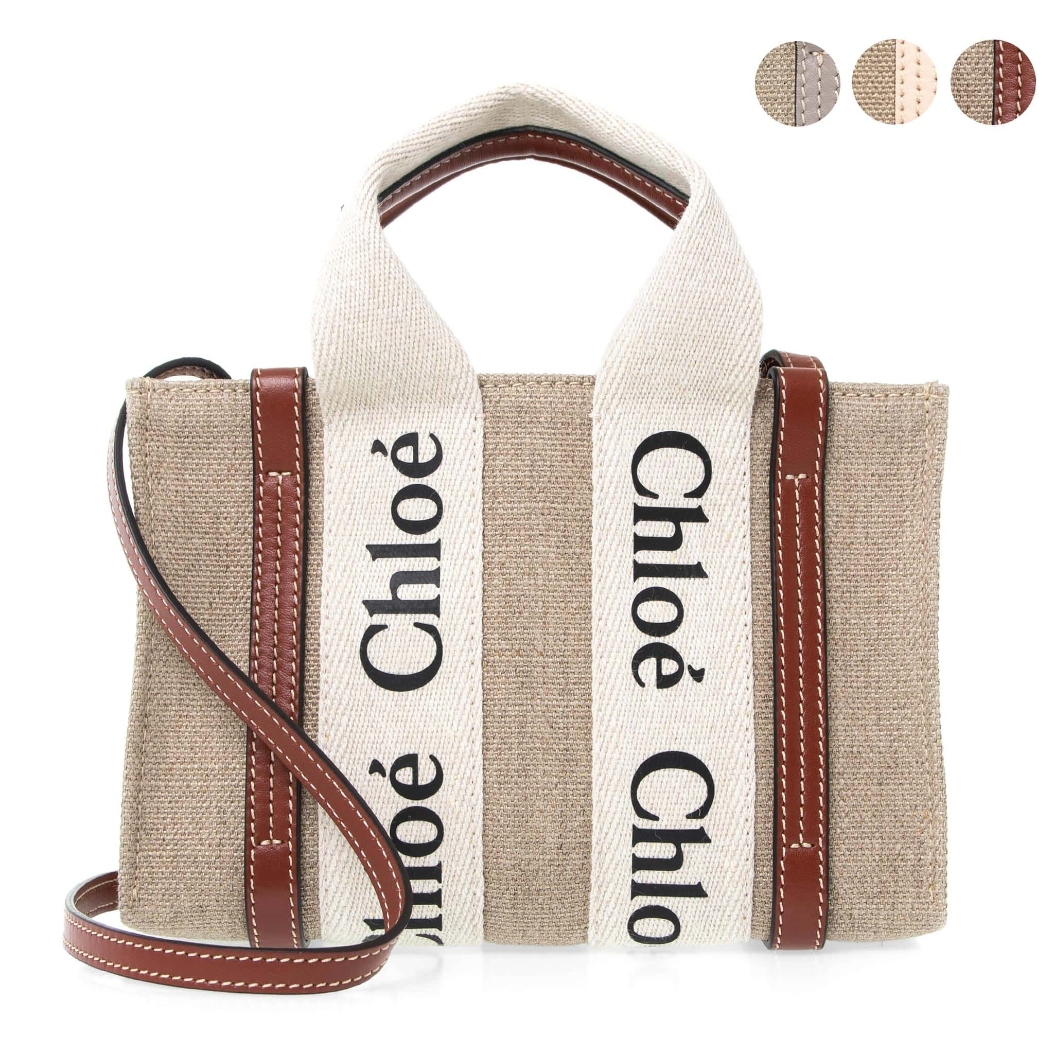 クロエ バッグ クロエ CHLOE バッグ レディース 2WAYトート/ショルダーバッグ WOODY MINI TOTE BAG [ウッディ ミニトートバッグ] CHC22AP237 I26