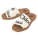 クロエ CHLOE レディース サンダル WOODY SLIDES FLAT MULES [ウッディ フラットミュール] CHC22U188Z3 101 WHITE