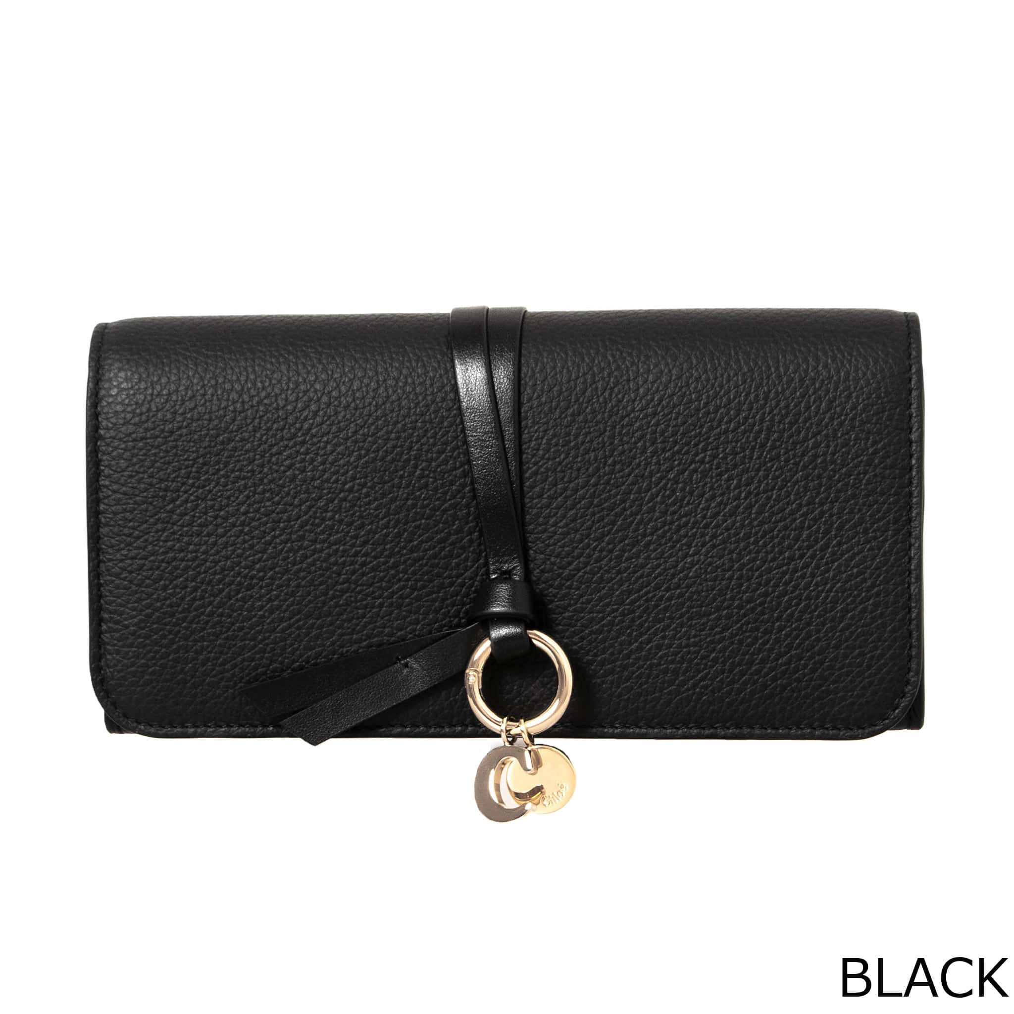 【3,000円クーポン対象】クロエ CHLOE 財布 レディース 長財布 ブラック ALPHABET [アルファベット] LONG WALLET WITH FLAP CHC21WP942 (CHC17AP942) F57 001 BLACK【2022SS】