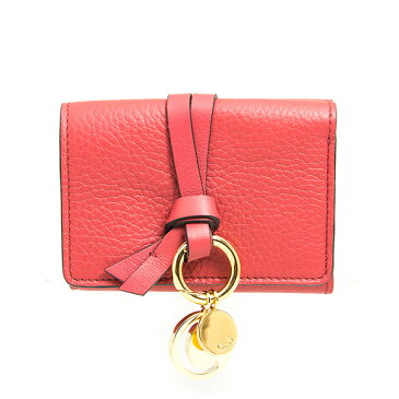 クロエ CHLOE 財布 レディース 三つ折り財布 スカーレットピンク ALPHABET COMPACT WALLETS CHC17AP946 H9Q 6AM SCARLET PINK