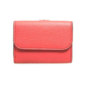 クロエ CHLOE 財布 レディース 三つ折り財布 スカーレットピンク ALPHABET COMPACT WALLETS CHC17AP946 H9Q 6AM SCARLET PINK