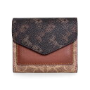 コーチ COACH 財布 レディース 三つ折り財布 WYN SMALL WALLET WITH HORSE AND CARRIAGE PRINT [ウィン スモール ウォレット ウィズ ホース アンド キャリッジ プリント] C3160 B4S1C TAN BROWN RUST【ミニ財布】