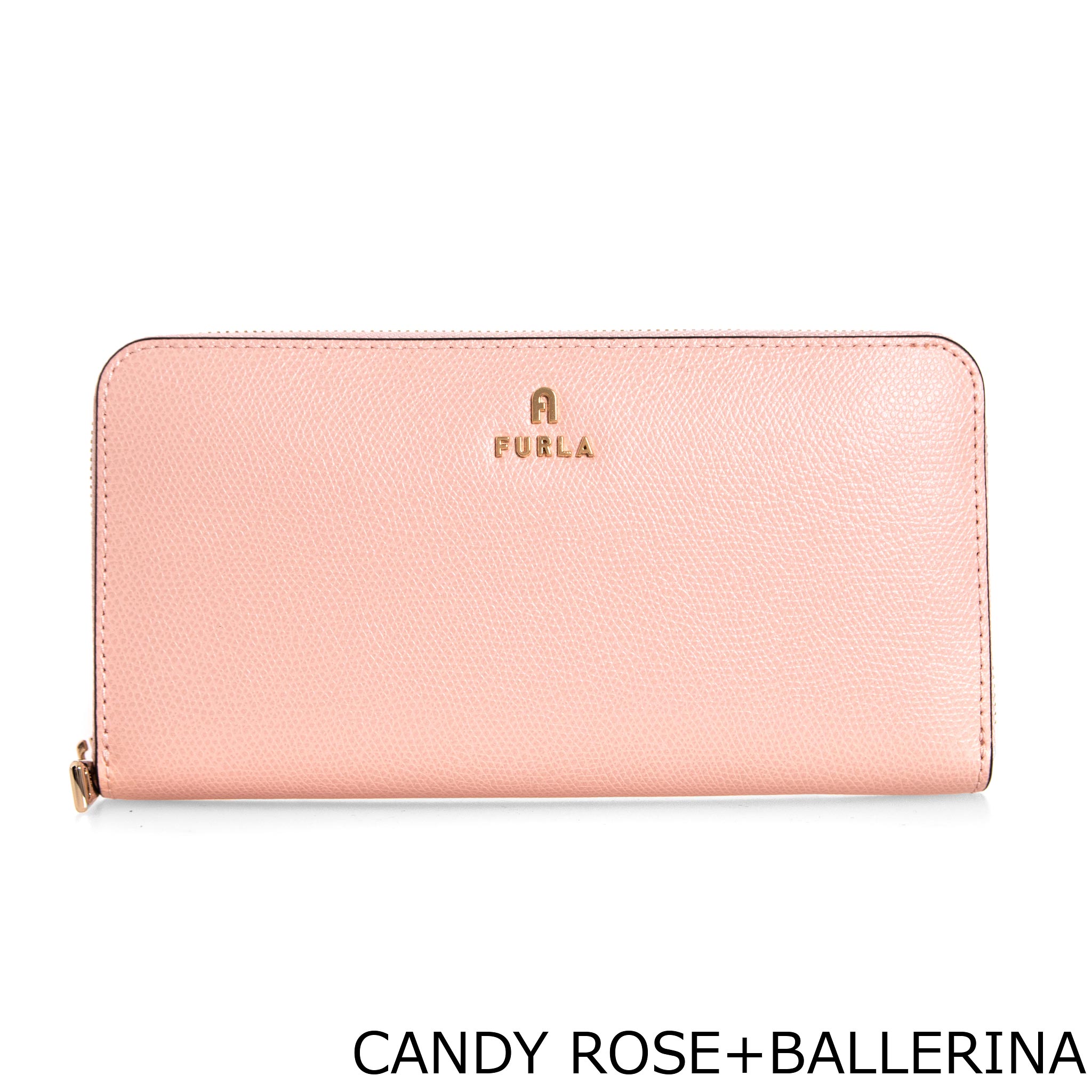 FURLA フルラ L字ファスナー 長財布 サーモン ピンク 美品