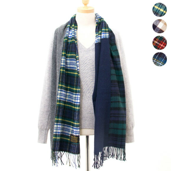 グレンプリンス GLEN PRINCE ストール 100％ LAMBSWOOL PATCHWORK STOLE SLW116 [全4色]【英国】