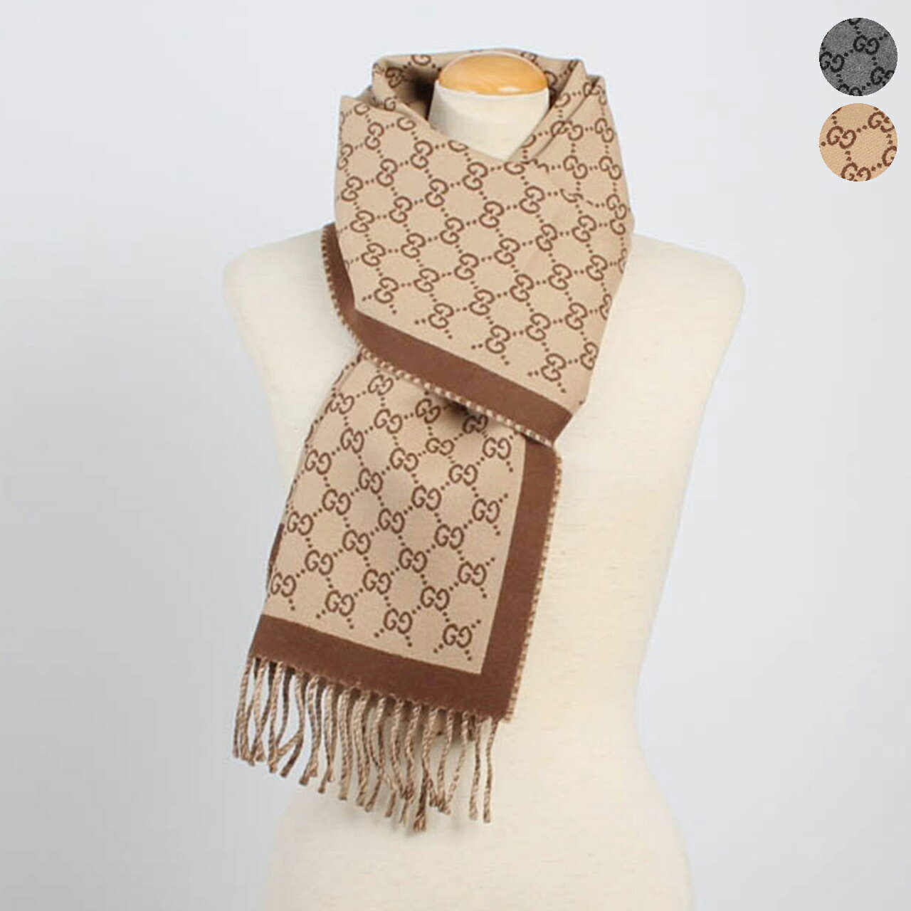 乐天商城 - グッチ GUCCI マフラー GG WOOL SCARF / WOOL JACQUARD SCARF [GGウール スカーフ / GG ウールジャカード スカーフ] レディース メンズ 835534 3G200 / 4G200