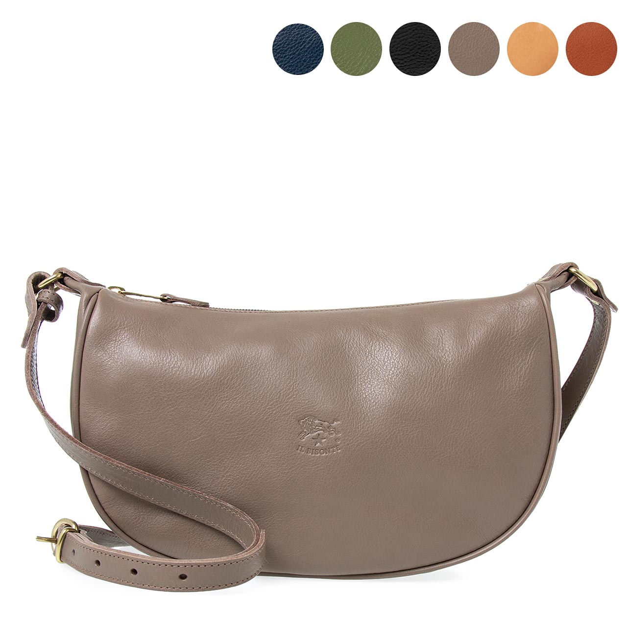 イルビゾンテ IL BISONTE バッグ レディース ショルダーバッグ CLASSIC CROSSBODY BAG MEDIUM (Mサイズ) A2145 BCR021 PV0001【2024SS】