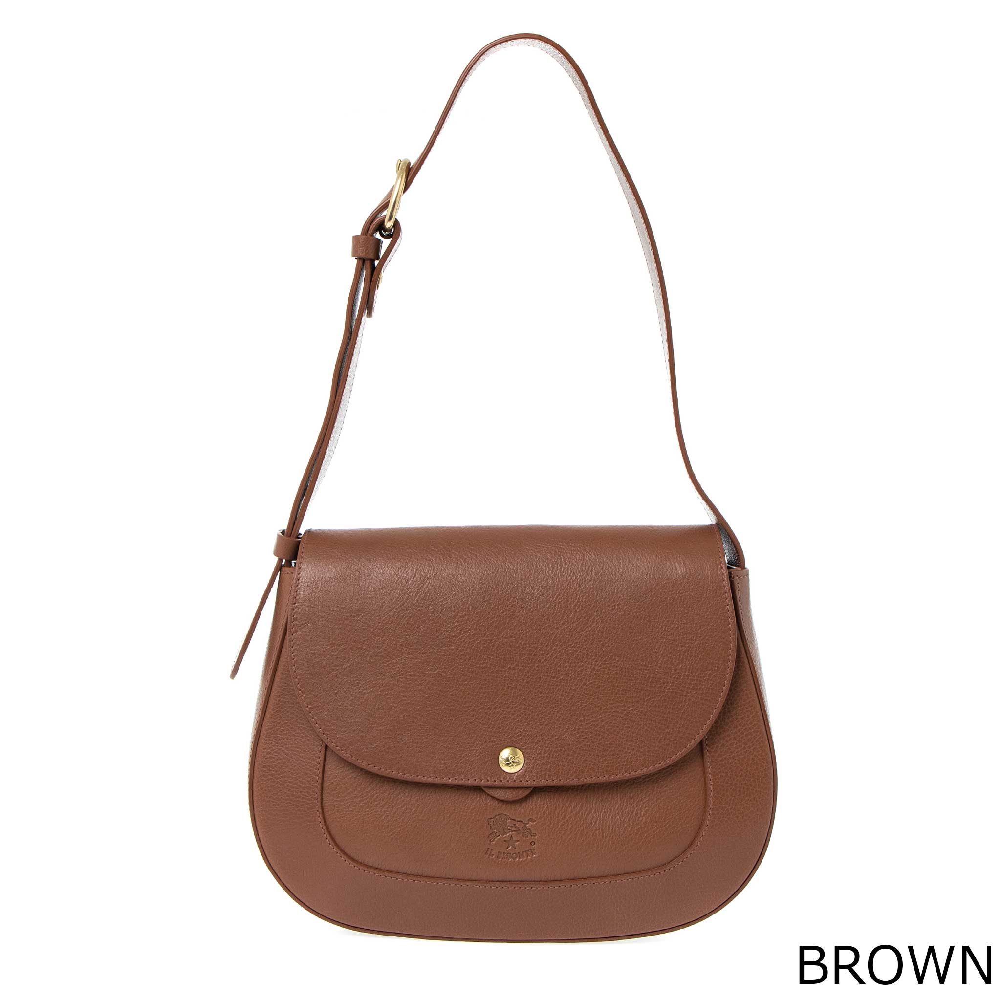 イルビゾンテ IL BISONTE バッグ レディース ショルダーバッグ ブラウン MEZZOMONTE SADDLE BAG MEDIUM (Mサイズ) BSA002 PV0001 BW433 BROWN