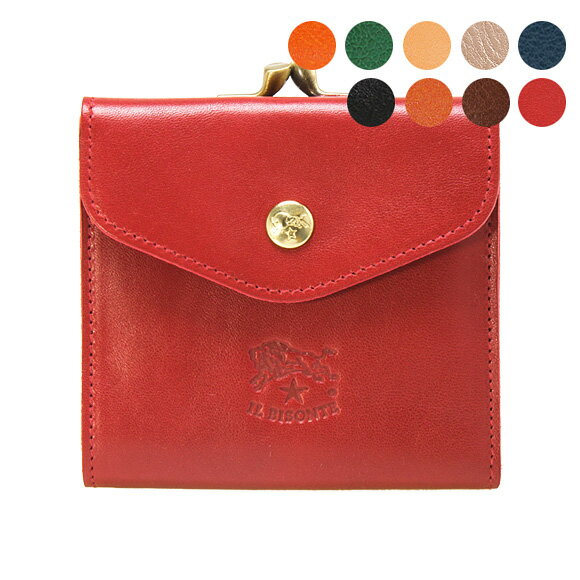イルビゾンテ IL BISONTE 財布 レディース メンズ 二つ折り財布 がま口 CLASSIC MEDIUM WALLET C0423 SMW011 PV0004 / PV0005 [全9色]【2022AW】のサムネイル