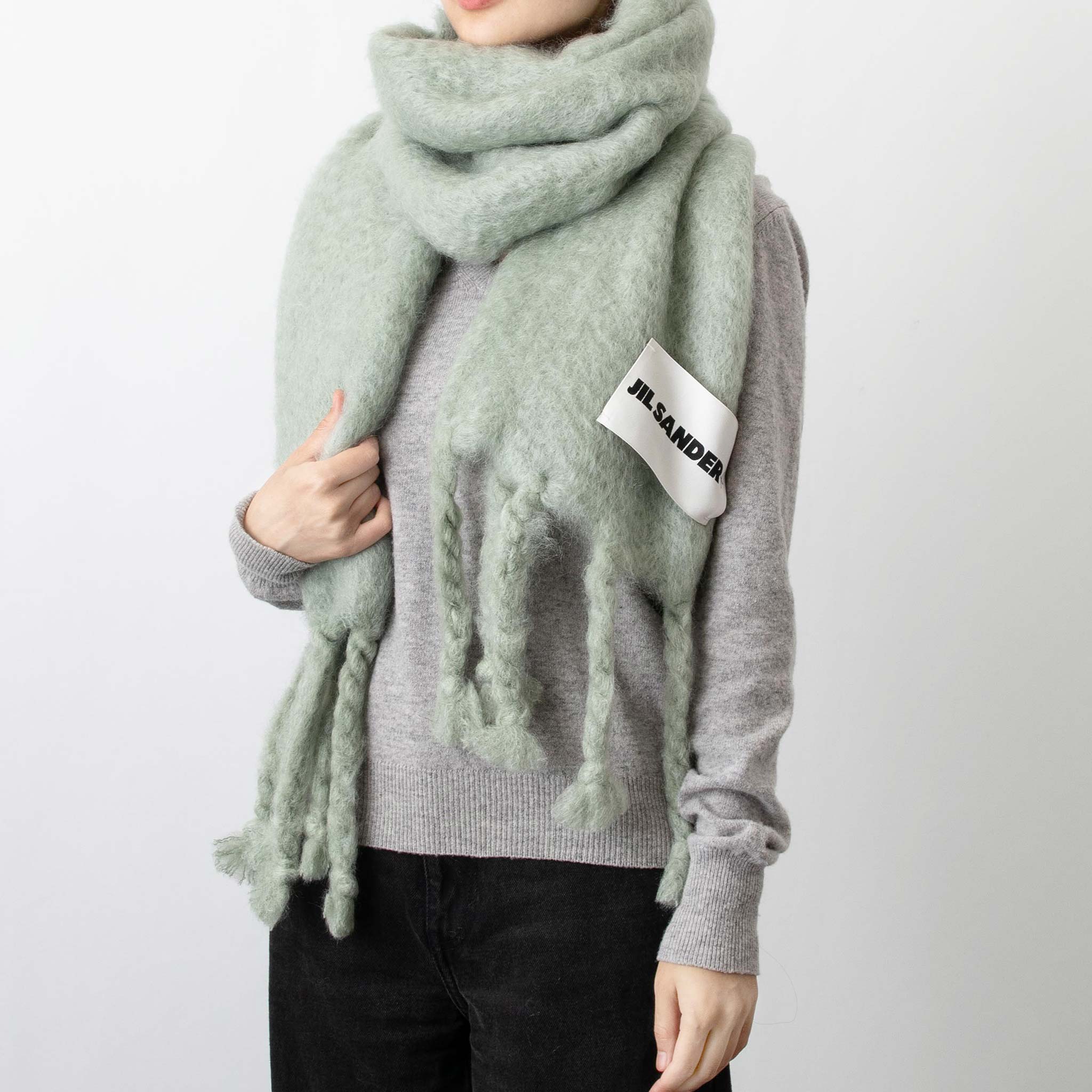 【10％OFFクーポン＆ポイント2倍】ジルサンダー JIL SANDER マフラー JILSANDER+ WOOL AND MOHAIR SCARF [ウール＆モヘアロングマフラー] レディース メンズ J40TE0118 J40041 2