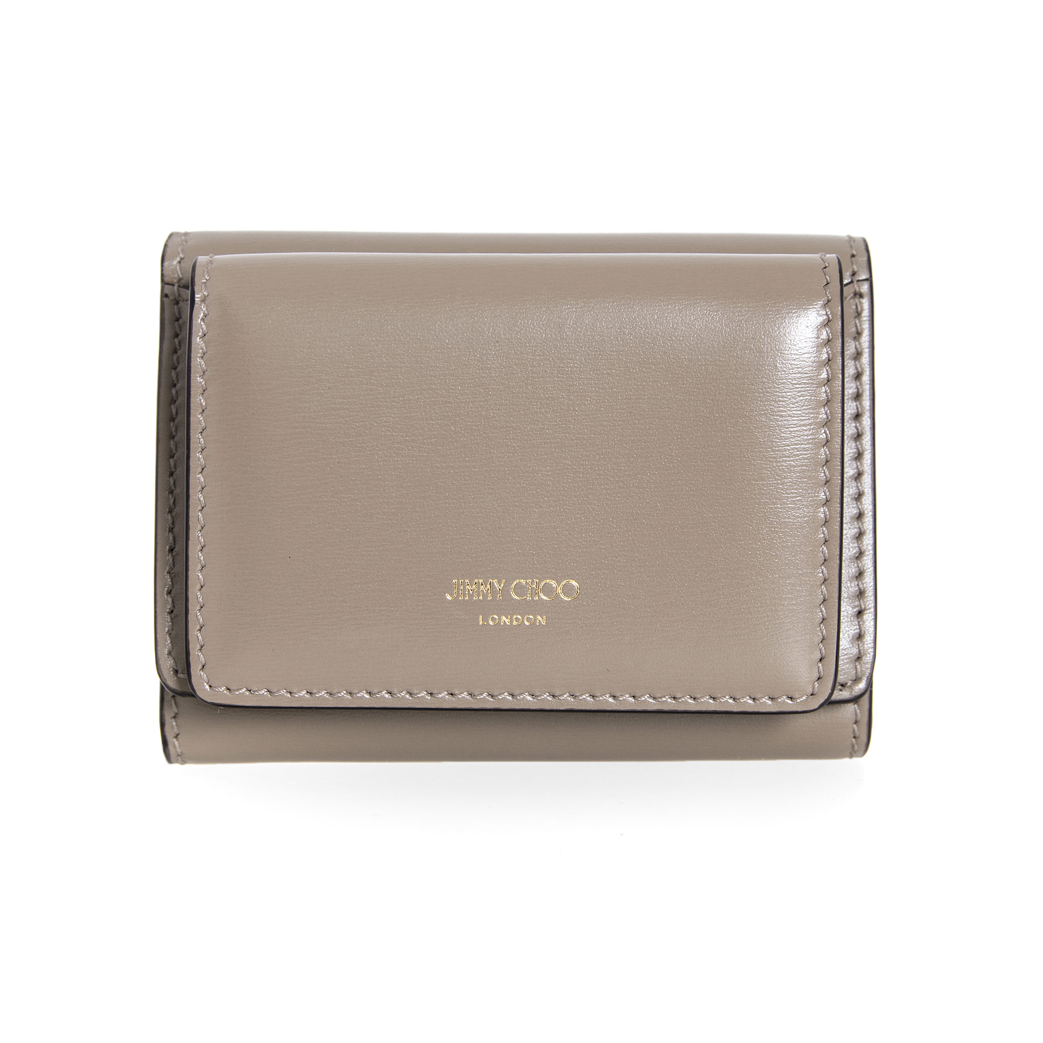 【ポイント5倍】ジミーチュウ JIMMY CHOO 財布 レディース 三つ折り財布 NEMO AYO BI COLOUR BOX CALF W/LOGO 0C9981 TAUPE/SMOKE GREEN/LIGHT GOLD【ミニ財布】【英国】のサムネイル