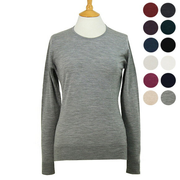 ジョンスメドレー JOHN SMEDLEY レディース ラウンドネック長袖ニット GERANIUM SWEATER RN LS SLIM FIT [全12色]【英国】のサムネイル