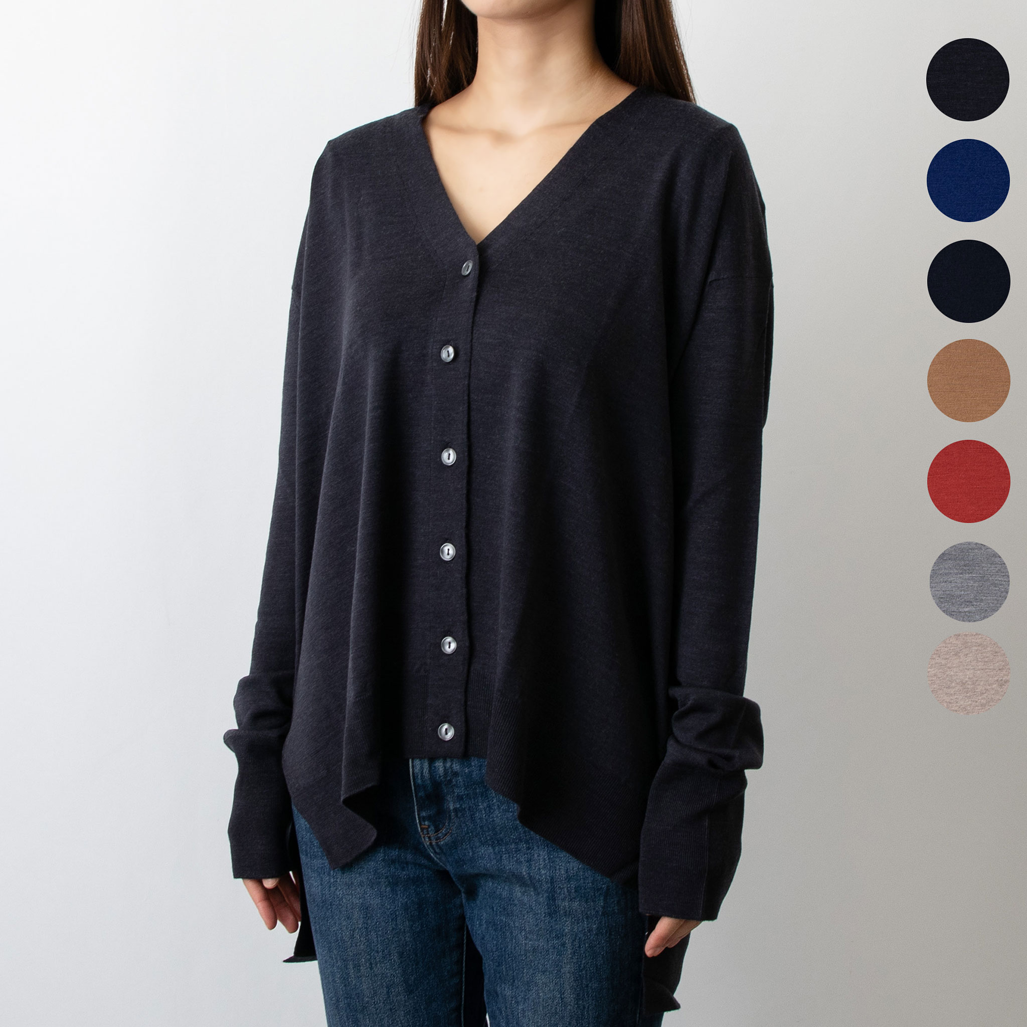 ジョンスメドレー カーディガン レディース ジョンスメドレー JOHN SMEDLEY レディース Vネック長袖カーディガン ALINA V NECK CARDIGAN【英国】