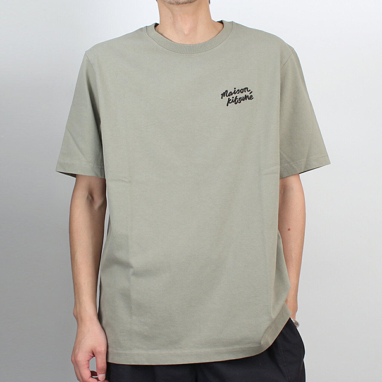 乐天商城 - メゾン キツネ MAISON KITSUNE 半袖Tシャツ HANDWRITING COMFORT TEE-SHIRT メンズ MM00126 KJ7025