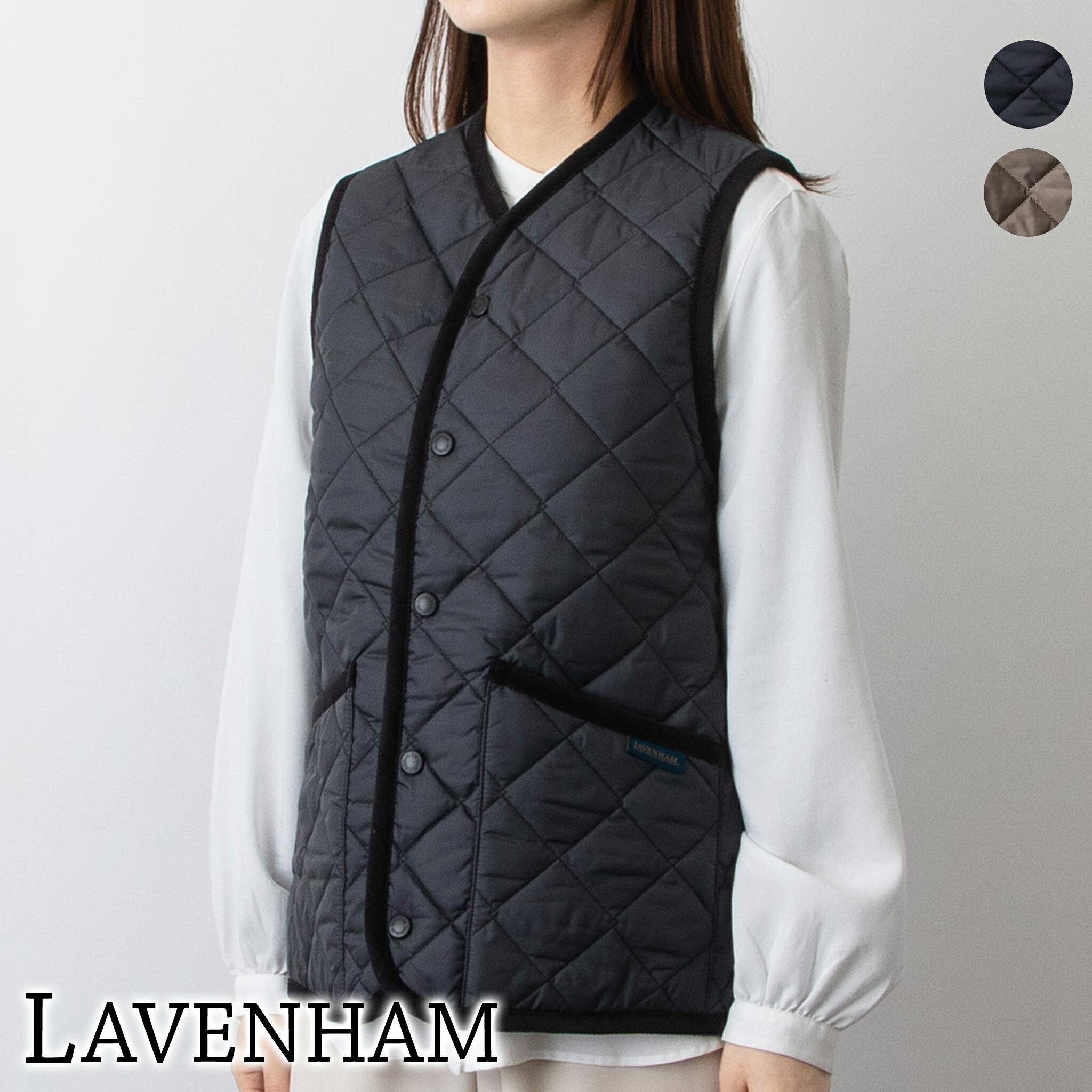 ラベンハム LAVENHAM レディース キルティングベスト CLASSIC THORNHAM [ソーンハム] SLJ2135 RECYCLED LAVENSTER【英国】