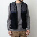 xn LAVENHAM Y fB[X LeBOxXg WASHED CORD TAPED GILET UNISEX SLJ192004 / SLJ9027 WAVE CORDUROY G71 DARK NAVYypz