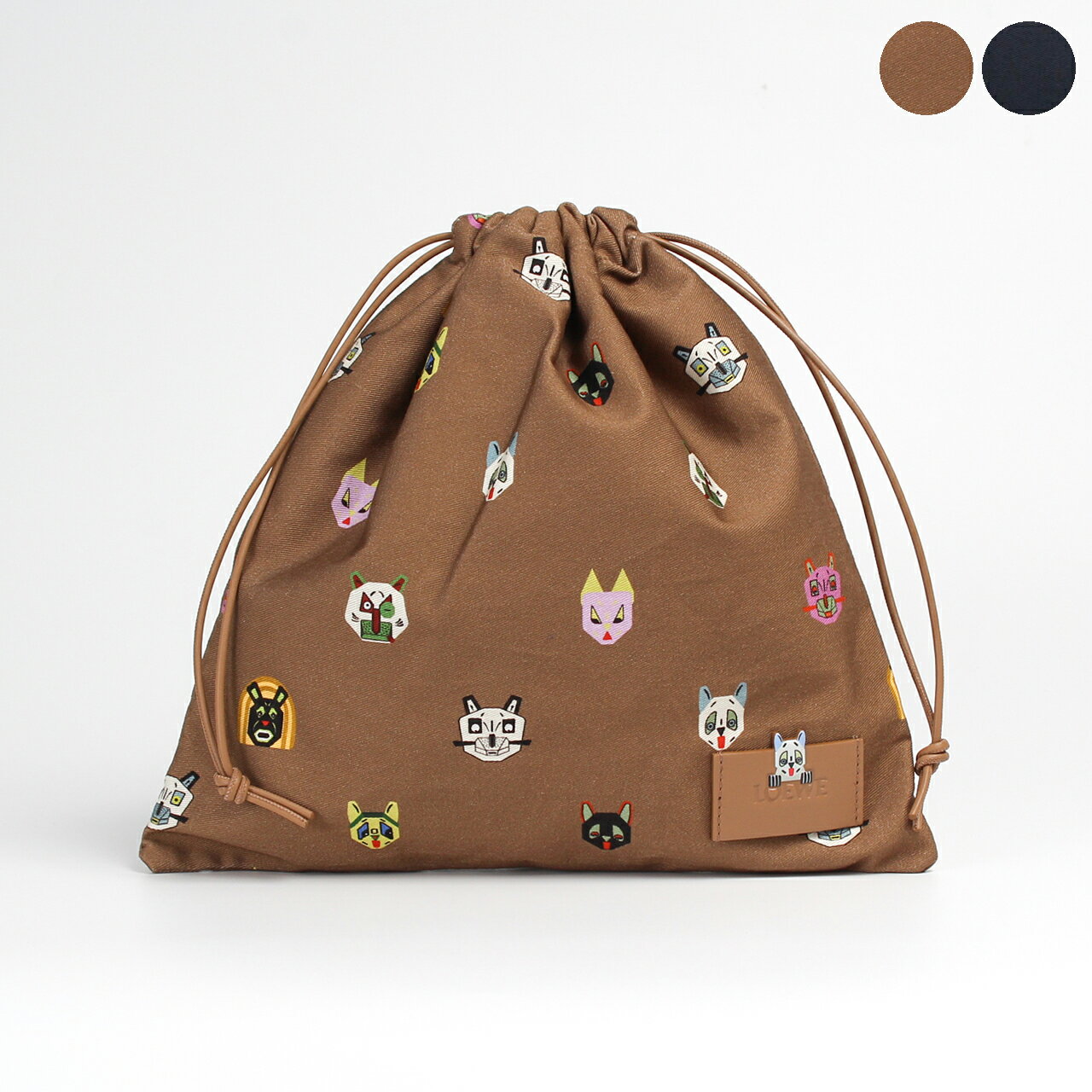 乐天商城 - ロエベ LOEWE ポーチ LOEWE x LOUIS WAIN CATS SMALL DRAWSTRING POUCH [ロエベ ルイス・ウェイン コラボ 巾着] レディース C643057X03【2026SS】