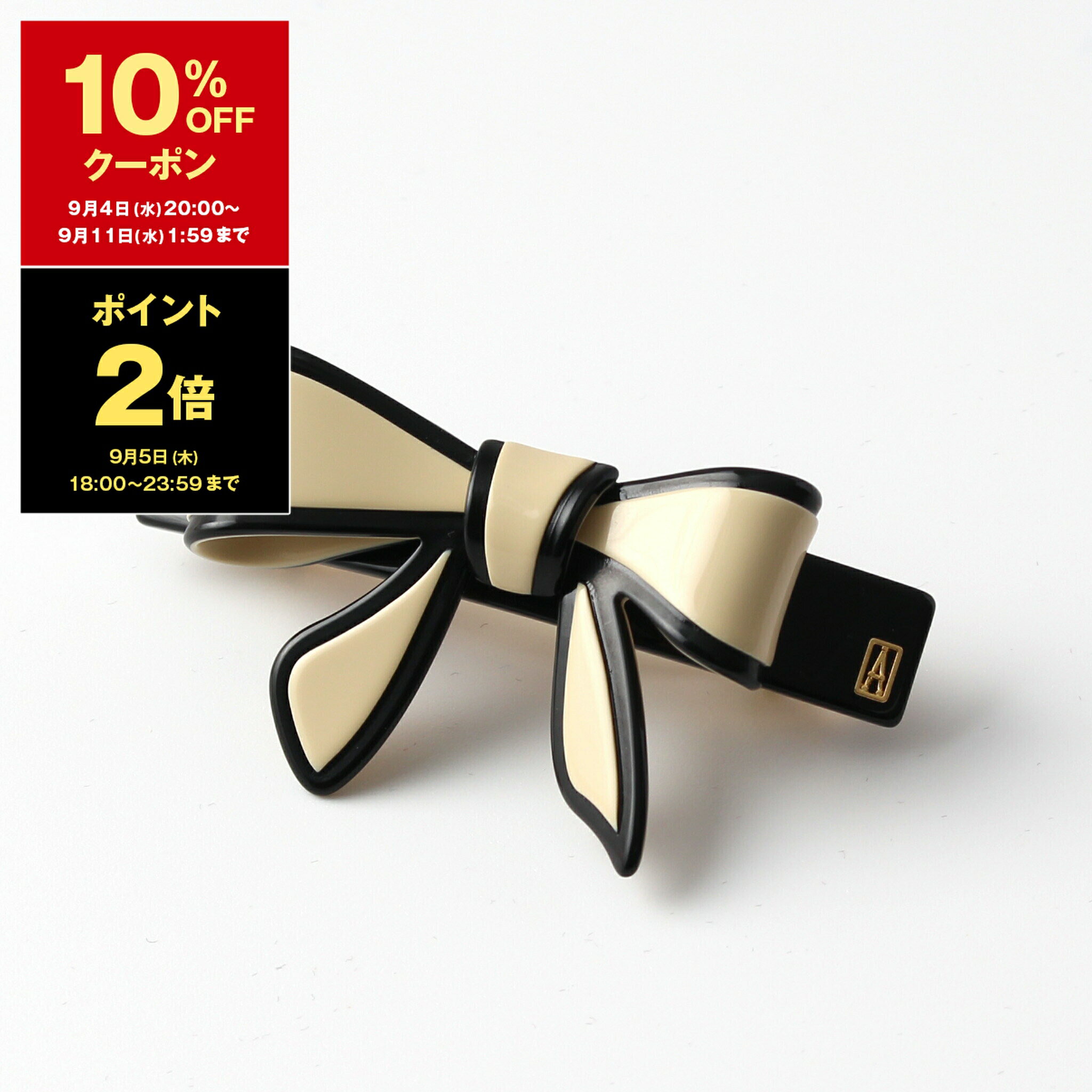 アレクサンドルドゥパリ バレッタ 【ポイント3倍】アレクサンドル ドゥ パリ ALEXANDRE DE PARIS バレッタ LES LISERAI TENDERLY BARRETTE AA6-12688-03 6cm X NOIR【国内配送】【2024SS-】