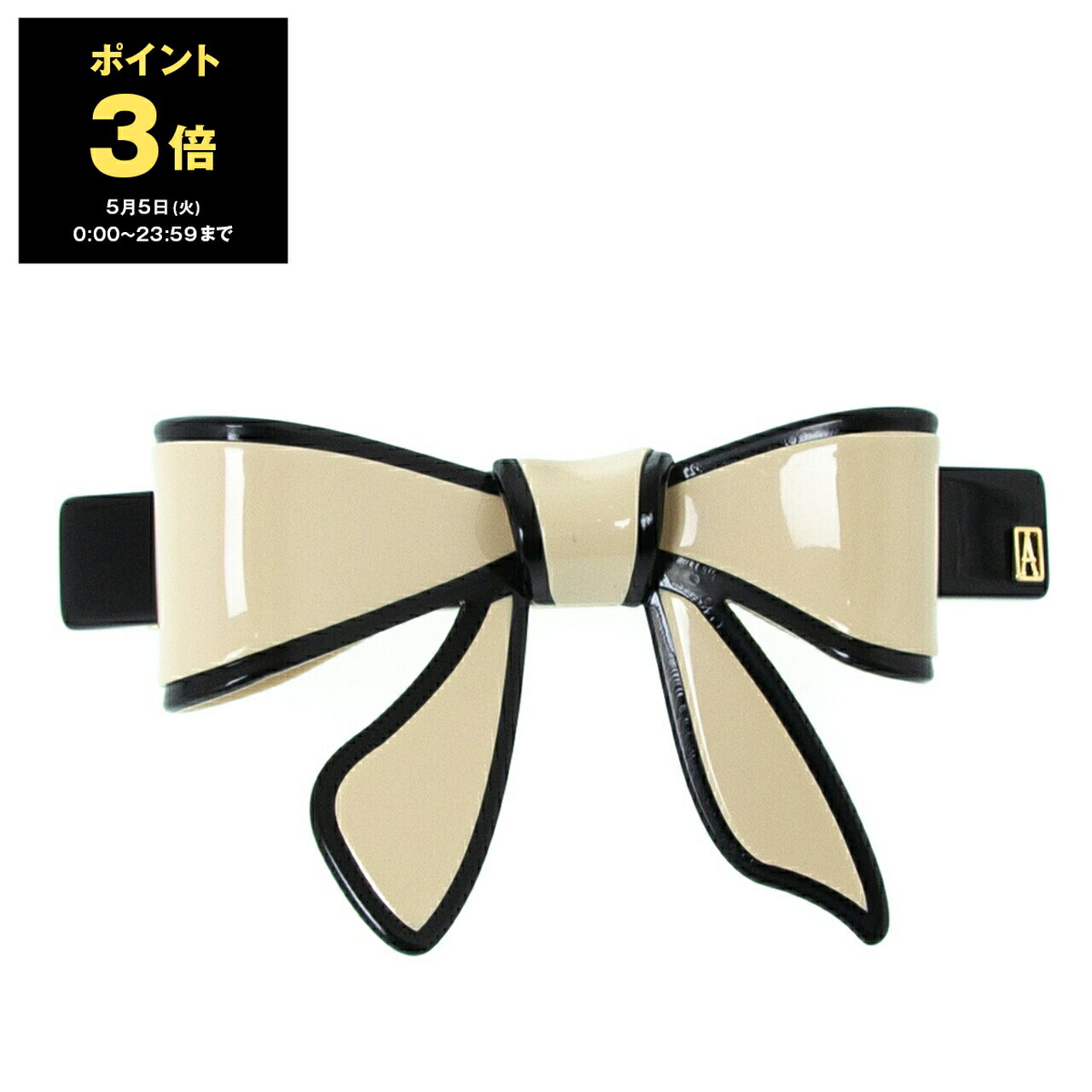 【ポイント3倍】アレクサンドル ドゥ パリ ALEXANDRE DE PARIS バレッタ LES LISERAI TENDERLY BARRETTE レディース AA8-12689-03 8cm X NOIR