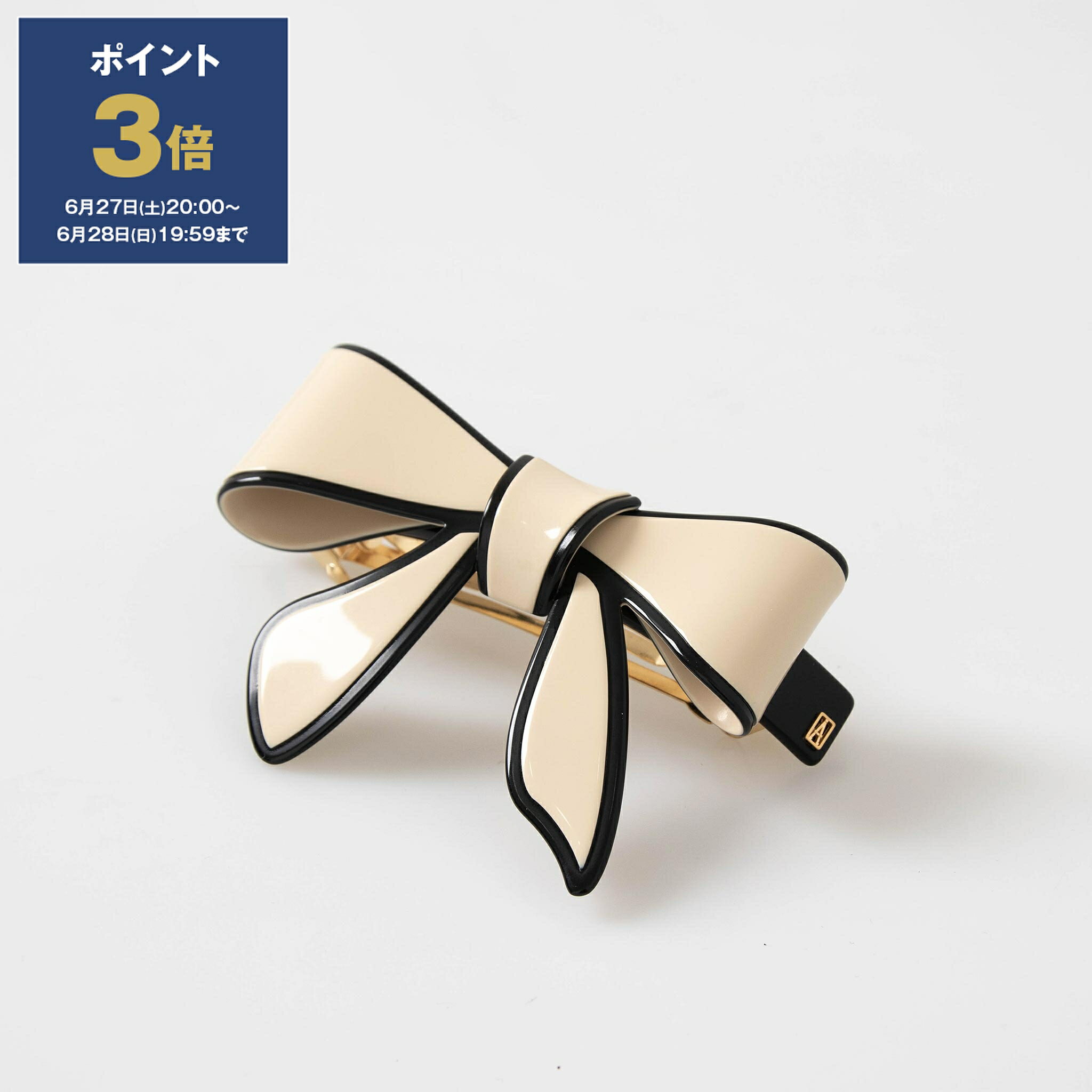 アレクサンドル ドゥ パリ ALEXANDRE DE PARIS バレッタ LES LISERAI TENDERLY BARRETTE レディース AQCH-12690-03 8cm X NOIR