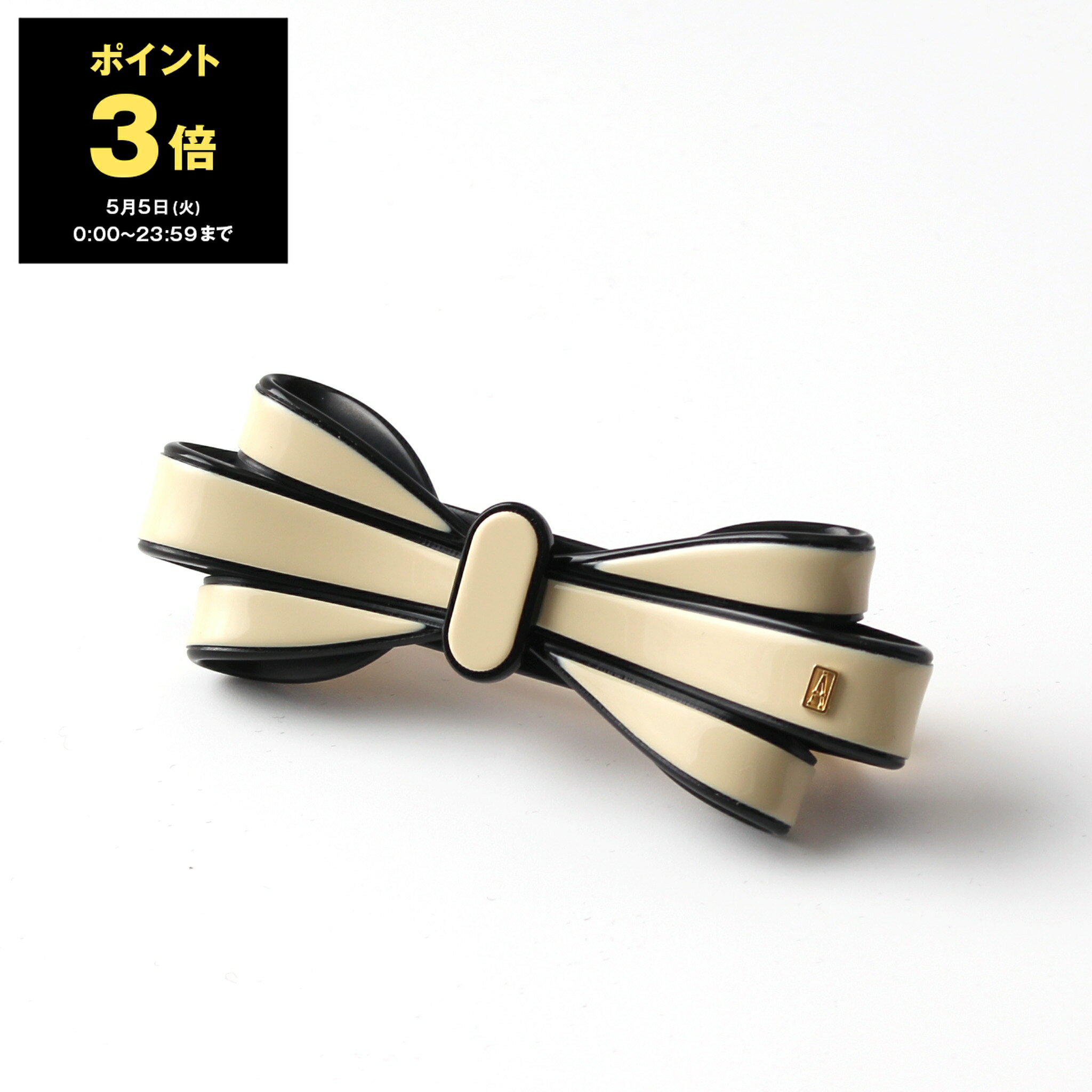 【ポイント3倍】アレクサンドル ドゥ パリ ALEXANDRE DE PARIS バレッタ LES LISERAI TENUE DE SOIREE BARRETTE レディース 8cm AA8-16524-02 X NOIR