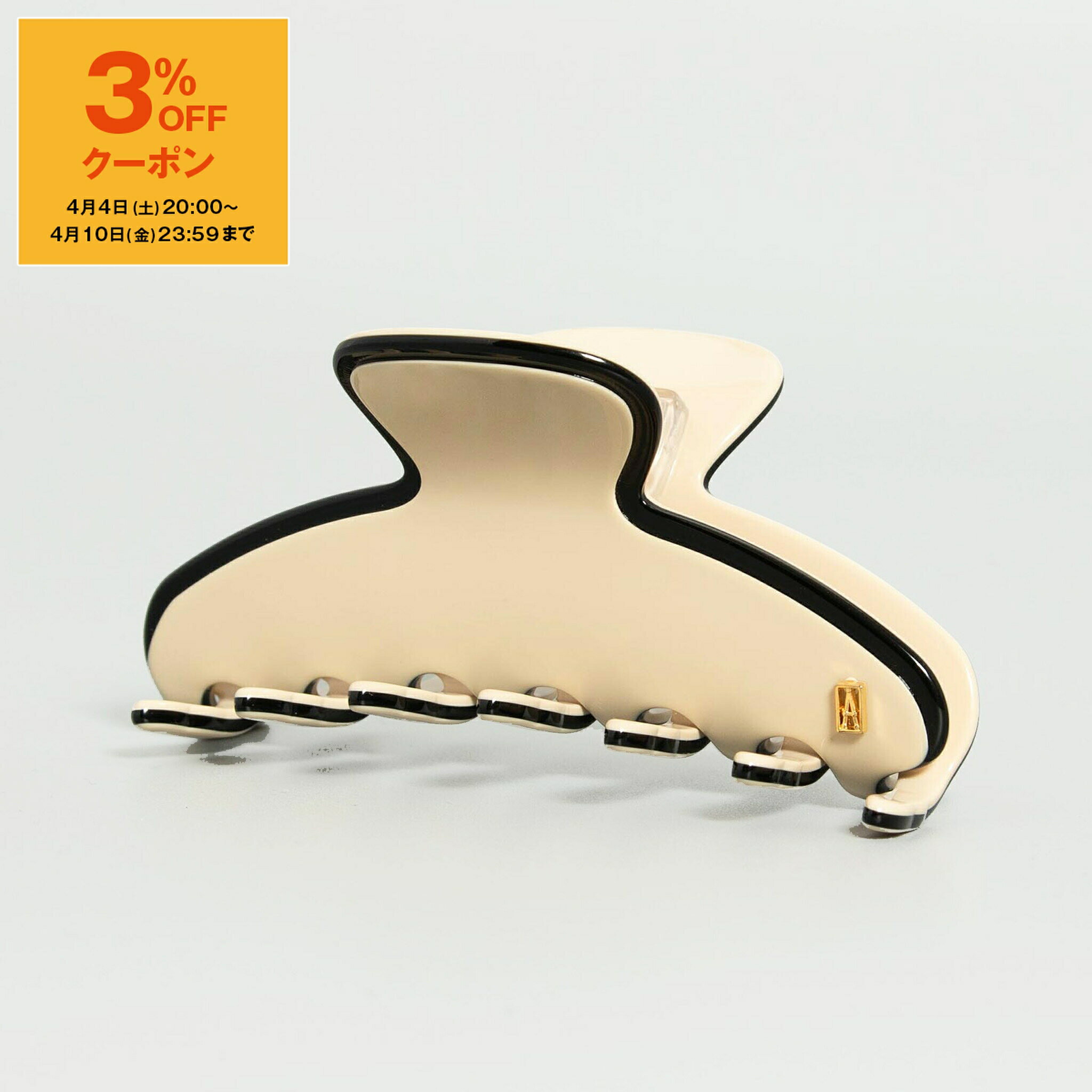 【3％OFFクーポン対象】アレクサンドル ドゥ パリ ALEXANDRE DE PARIS ヘアクリップ（ミディアムサイズ） LES LISERAI SAINT HONORE HAIR CLIP M レディース 8.5cm ACCM-14278-03 S VENDOME【2025AW-】