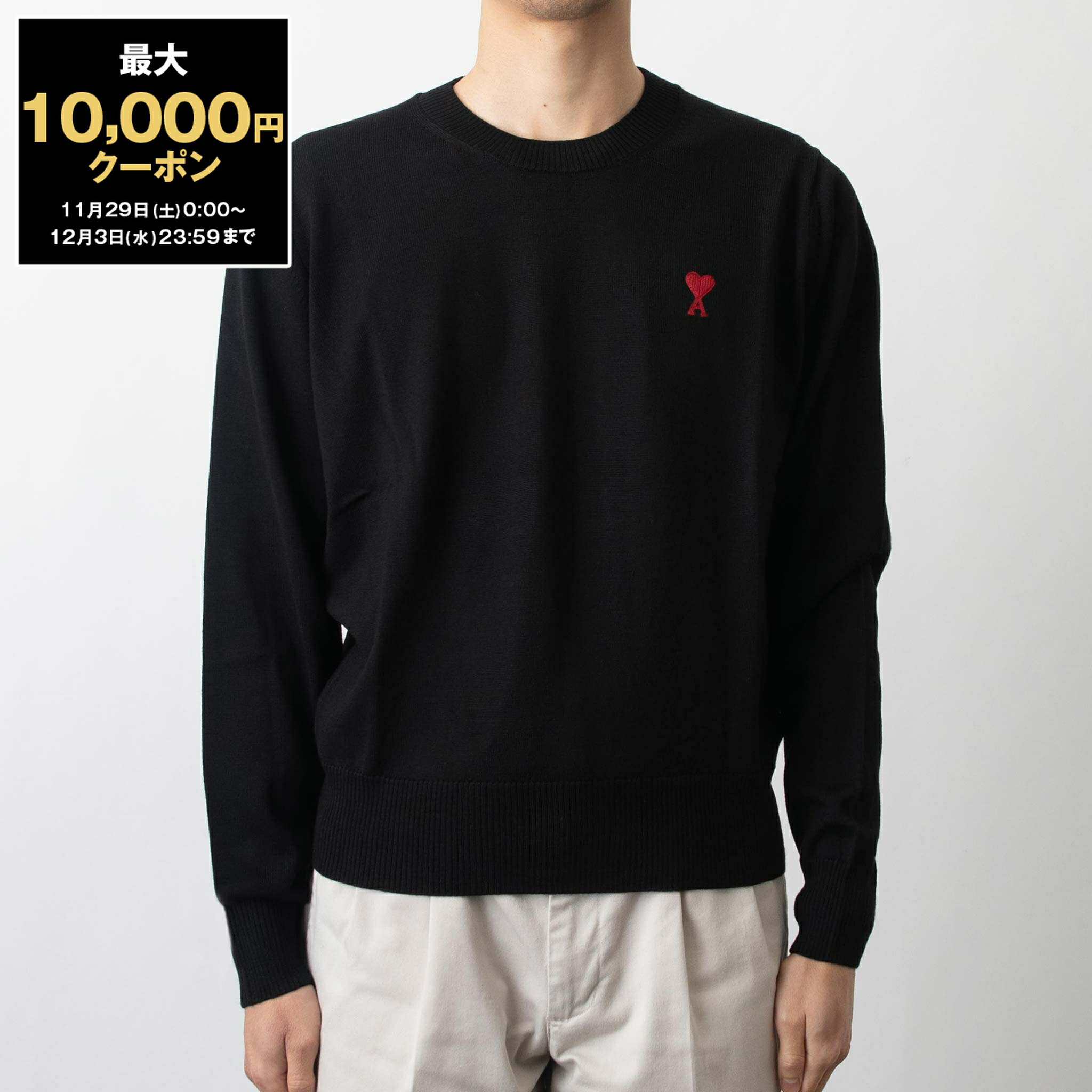ں10,000ߥݥۥߥѥꥹ AMI PARIS 롼ͥåĹµ˥å AMI DE COEUR CREW NECK SWEATER []...