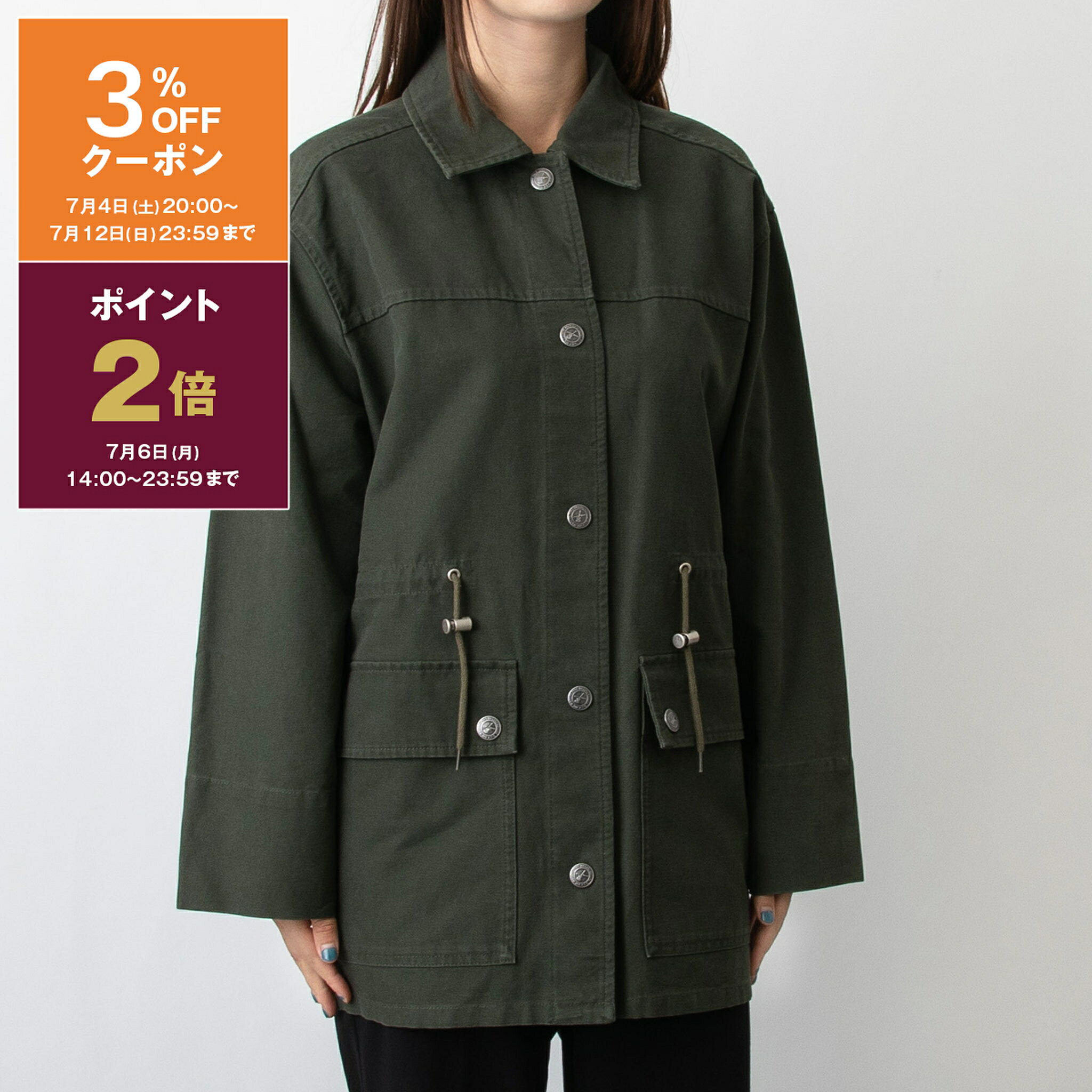 乐天商城 - 【ポイント3倍】アーペーセー A.P.C. レディース ジャケット MILLER BLOUSON COGBJ F02834 KAF DARK GREEN