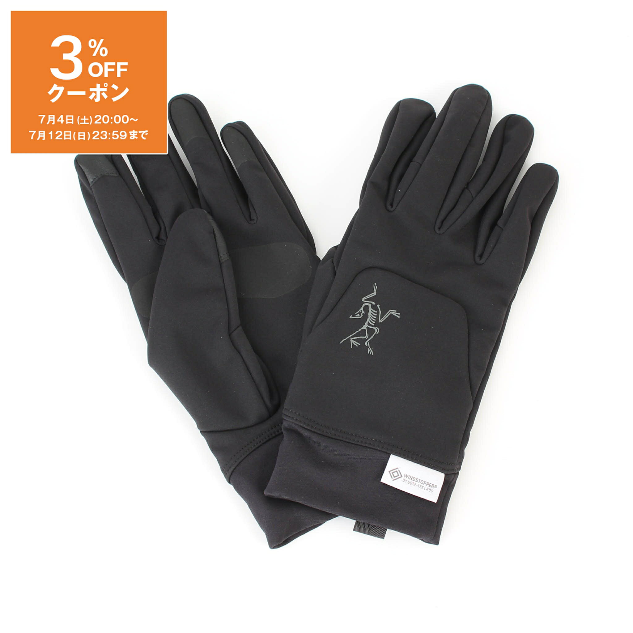乐天商城 - 【ポイント3倍】アークテリクス ARC'TERYX 手袋 グローブ VENTA GLOVE [ベンタ グローブ] メンズ レディース X000009934 WIND STOPPER GORE TEX【タッチスクリーン対応】【スマホ】