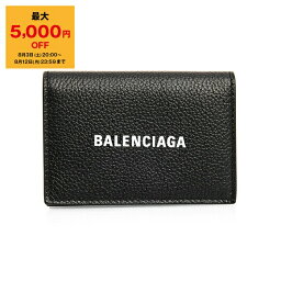 バレンシアガ 三つ折り財布 メンズ 【ポイント3倍＆期間限定セール！5％OFF】バレンシアガ BALENCIAGA 財布 メンズ 三つ折り財布 ブラック CASH MINI WALLET [キャッシュ] 594312 1IZI3 1090 BLACK/L WHITE【mkd_5】