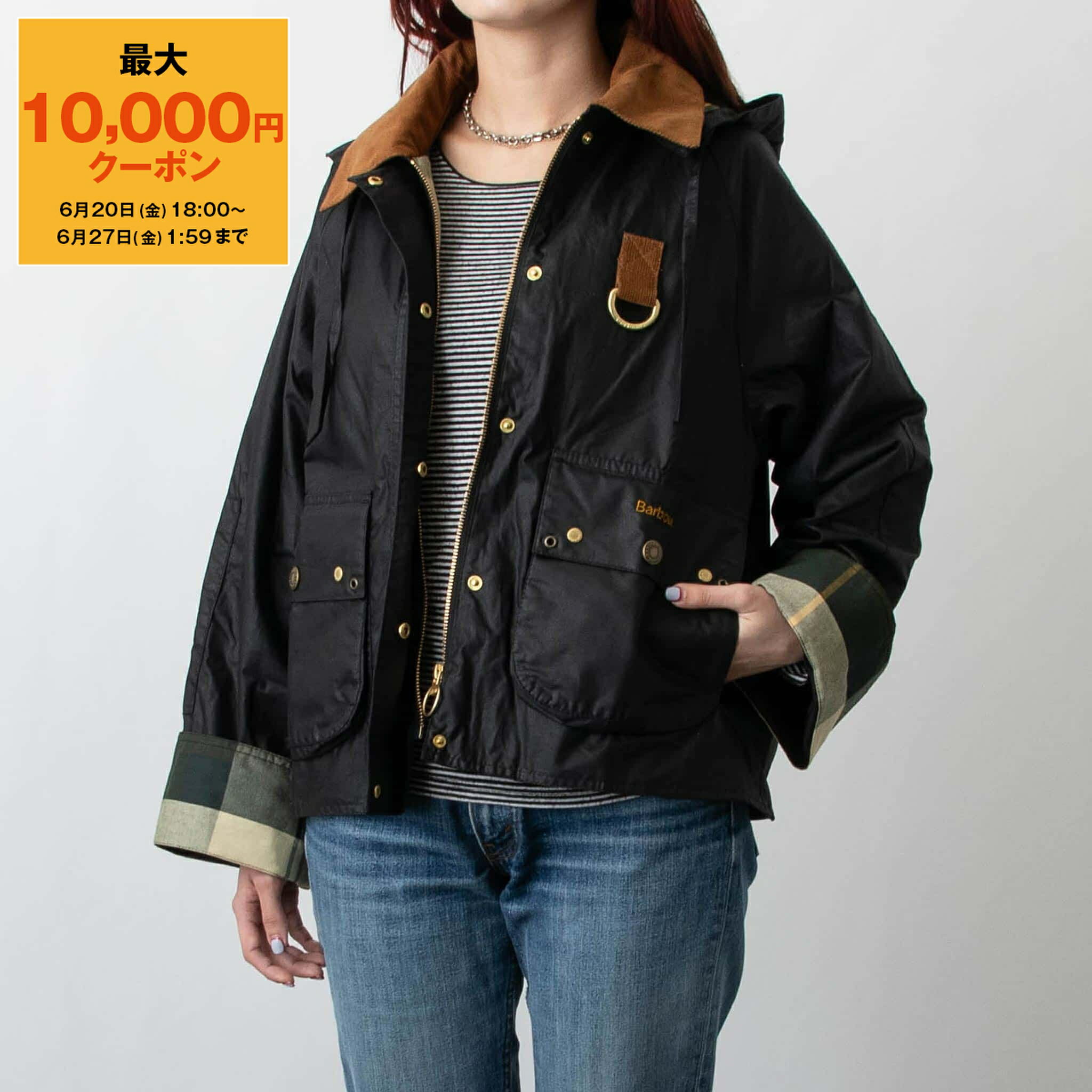 ں10,000ߥݥۥХ֥ BARBOUR  ɥåȥ󥸥㥱å ERMA WAXED JACKET ǥ LWX1466ڥ쥤󥰥åۡڱѹۡ2025SS-