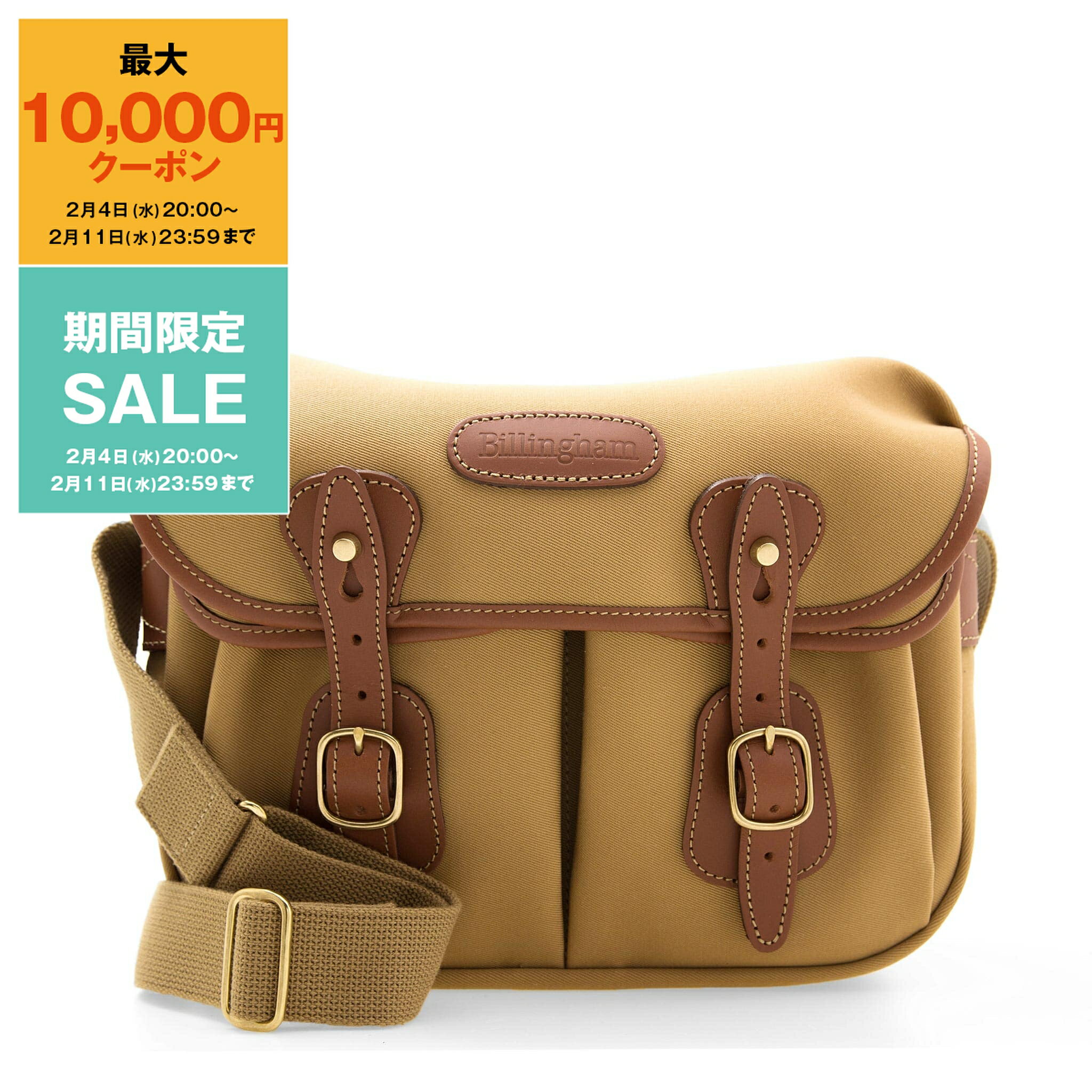 �ں���10,000�ߥ����ݥ���ݥ����3�ܡۥӥ�󥬥� BILLINGHAM �Хå� ���������Хå� HADLEY SMALL CAMERA BAG ��� ��ǥ����� 503333-70 KHAKI CANVAS/TAN�ڱѹ�֥��ɡۡڥ쥤�󥰥å���