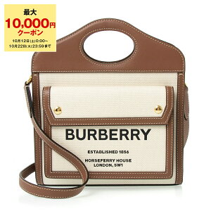 ڴָꥻ롪5OFFۥСХ꡼ BURBERRY Хå ǥ 2WAYϥ/Хå MN POCKET BAG 80393611 LL6:112818 A1395 NATURAL/MALT BROWNڱѹۡmkd_5