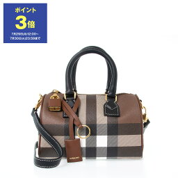 バーバリー ハンドバッグ（レディース） 【最大5,000円クーポン＆ポイント3倍】バーバリー BURBERRY バッグ レディース 2WAYハンド/ショルダーバッグ MINI BOWLING BAG [ミニ ボウリングバッグ] 80696631 GC9:143118 A9011 DARK BIRCH BROWN CHK【英国】【2024SS】