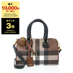 バーバリー ハンドバッグ（レディース） 【ポイント3倍＆期間限定セール！5％OFF】バーバリー BURBERRY バッグ レディース 2WAYハンド/ショルダーバッグ MINI BOWLING BAG [ミニ ボウリングバッグ] 80696631 GC9:143118 A9011 DARK BIRCH BROWN CHK【英国】【2024SS】【mkd_5】