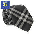 バーバリー ネクタイ 【期間限定セール！5％OFF】バーバリー BURBERRY ネクタイ チャコール（チェック柄） MANSTON 80172651 M:105301 A1208 CHARCOAL【英国】【2024SS】【mkd_5】