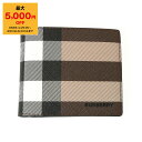 バーバリー 【ポイント3倍】バーバリー BURBERRY 財布 メンズ 二つ折り財布（小銭入れ付き） CC BILL COIN [バイフォールド コインウォレット] 80528021 GC9:116398 A8900 DARK BIRCH BROWN【英国】