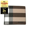 【ポイント3倍】バーバリー BURBERRY 財布 メンズ 二つ折り財布（小銭入れ付き） CC BILL COIN [バイフォールド コインウォレット] 80528021 GC9:116398 A8900 DARK BIRCH BROWN【英国】