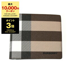 バーバリー 【ポイント3倍】バーバリー BURBERRY 財布 メンズ 二つ折り財布（小銭入れ付き） CC BILL COIN [バイフォールド コインウォレット] 80528021 GC9:116398 A8900 DARK BIRCH BROWN【英国】