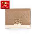 【10%OFFクーポン対象】バーバリー BURBERRY レディース 三つ折り財布 MONOGRAM MOTIF TB COMPACT WALLET 80596231 LGL:132133 A1420 CAMEL/ARCHIVE BEIGE/WARMTAN【ミニ財布】【英国ブランド】
